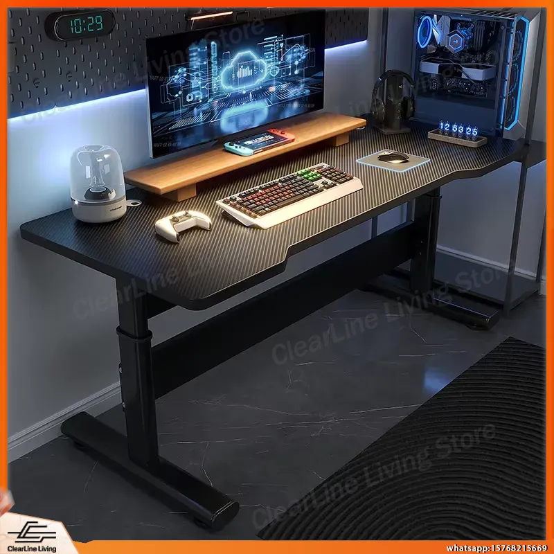 Desk Setup Ergonomics - Elektryczne biurko gamingowe z regulacją wysokości
