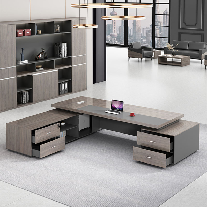 Desk Setup L Shaped - Luksusowe biurko narożne w kształcie litery
