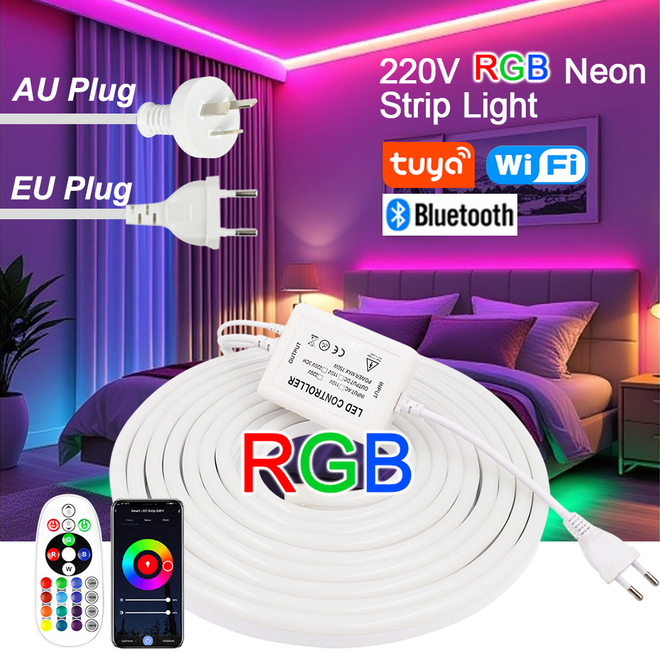 Power Strip Flat - Taśma LED Neon RGB 220V z