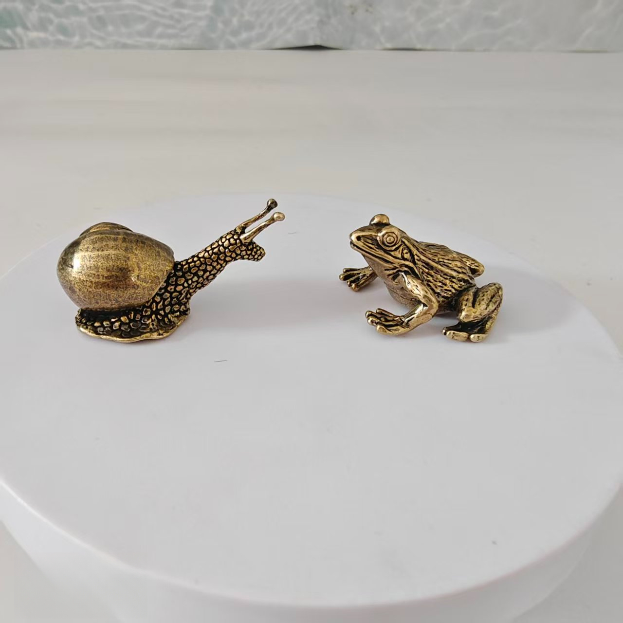 Desk Setup Nature - 2 sztuki mosiężnych mini ozdób w