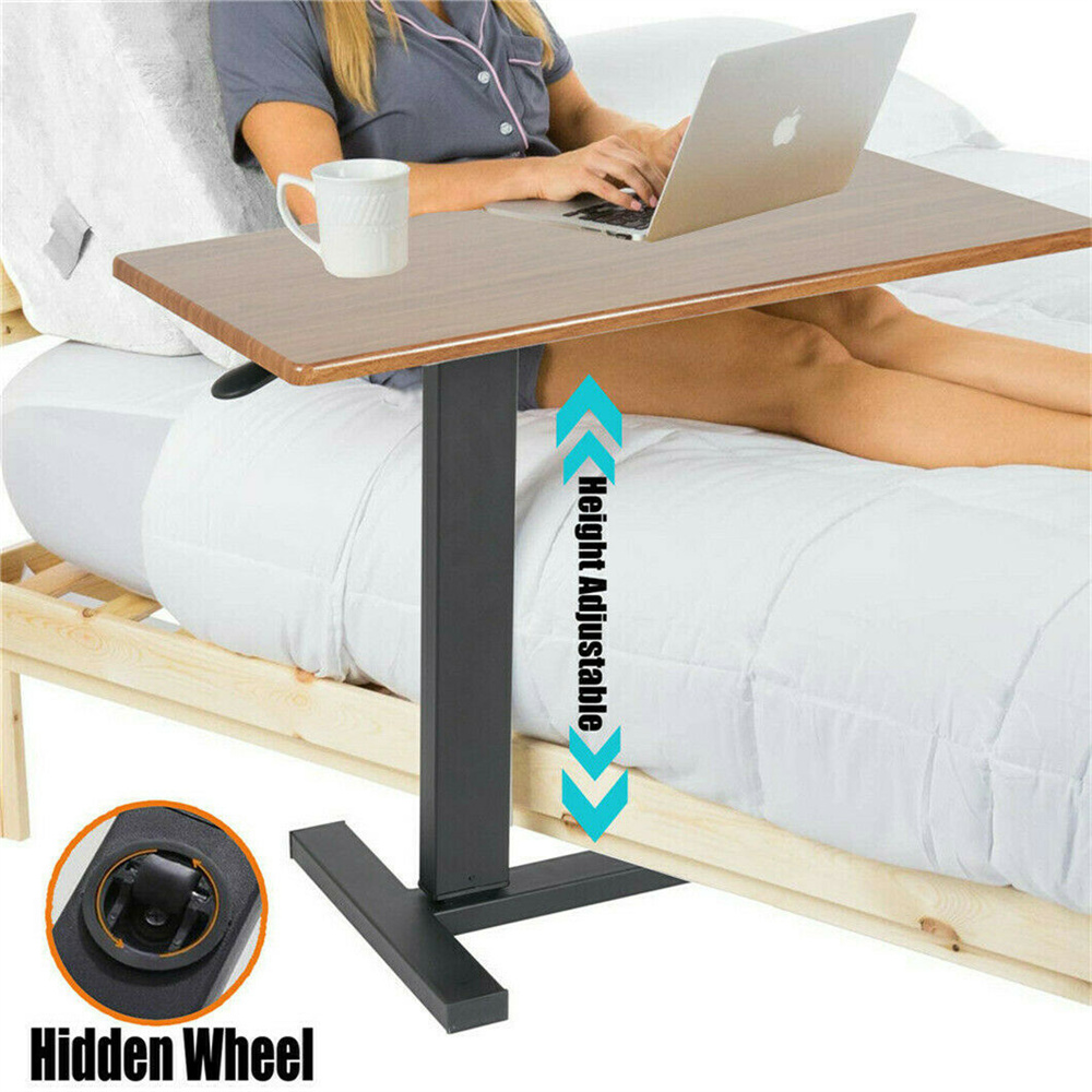 Desk Setup For Laptop - Duże Rolling Overbed biurko na laptopa