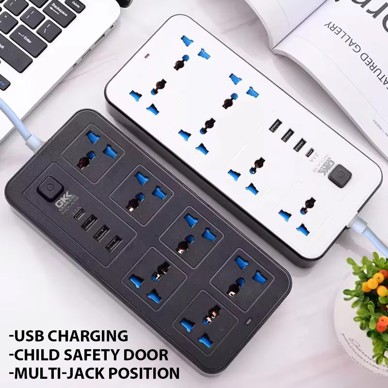 Power Strip Flat - Power Multi Tap Uniwersalna wtyczka EU