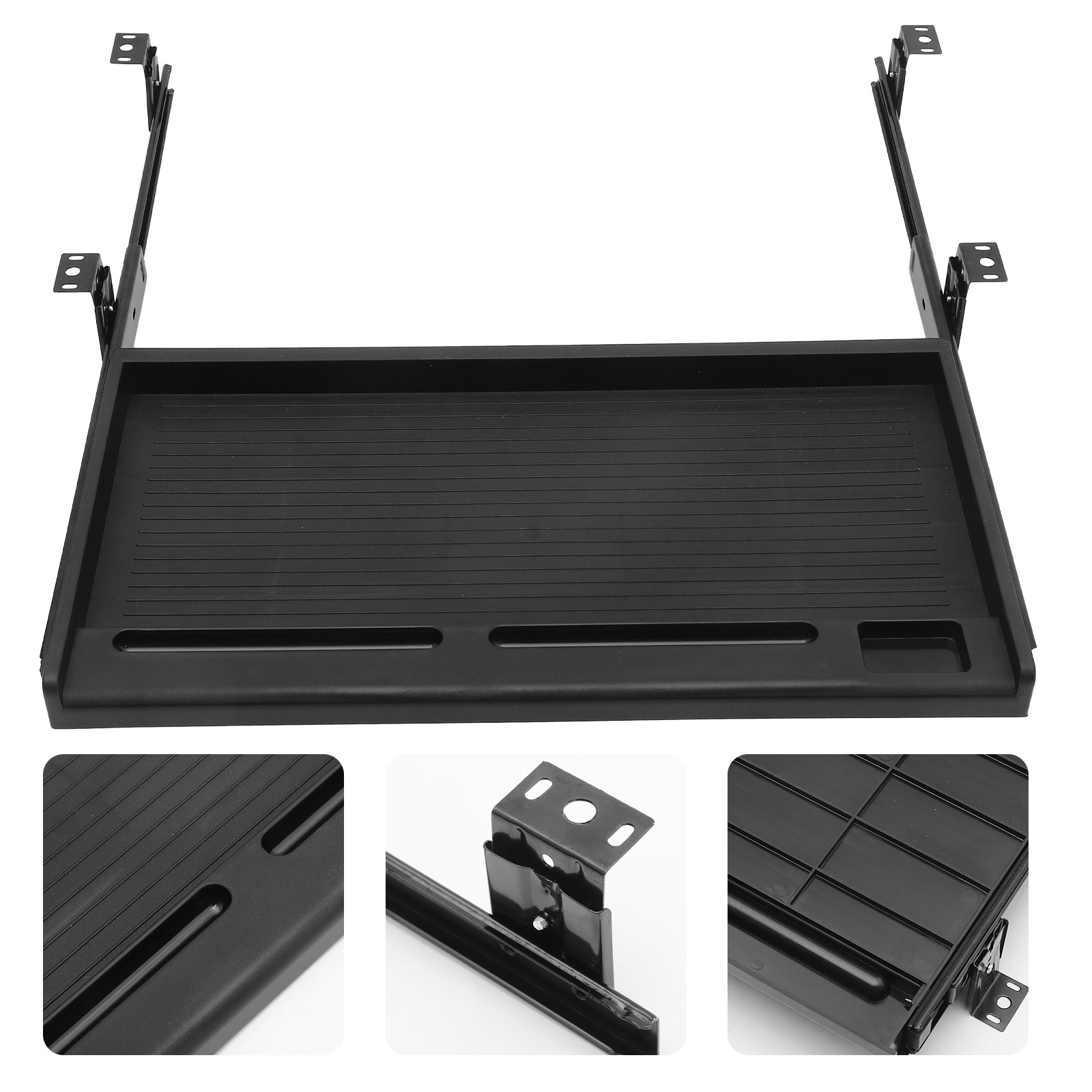 Desk Setup Ergonomics - 1 Zestaw wysuwanej podkładek pod klawiaturę