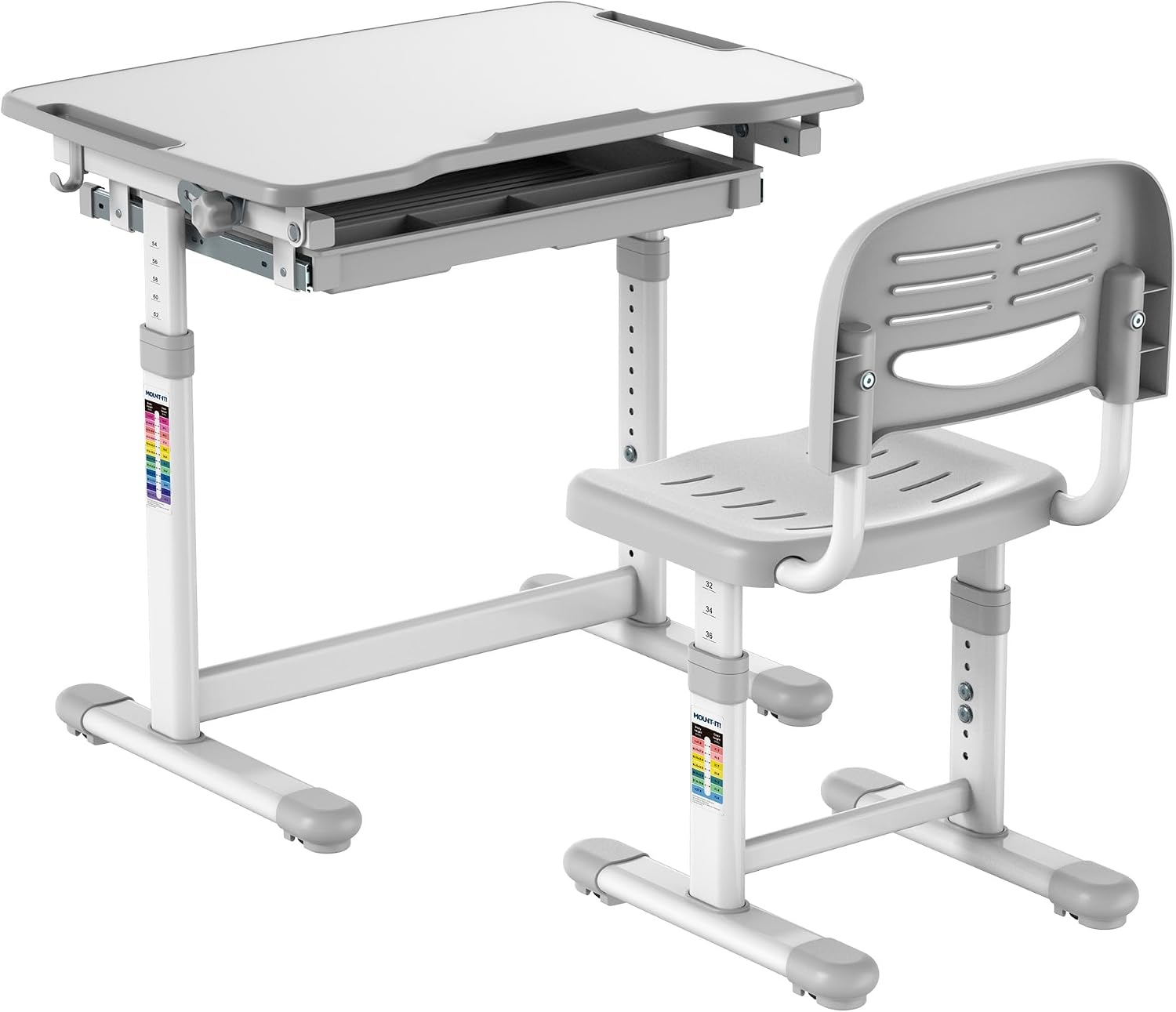 Desk Setup Ergonomics - Zestaw biurko i krzesło dla dzieci,