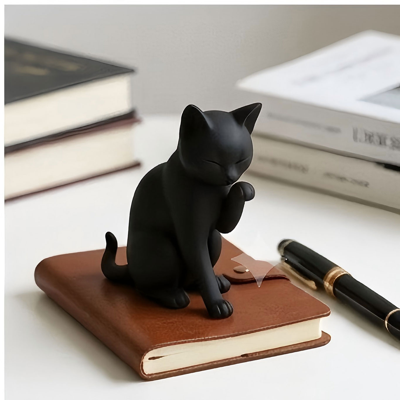 Desk Setup Workspace - Figurka 3D Minimalistyczna Kotka do Dekoracji