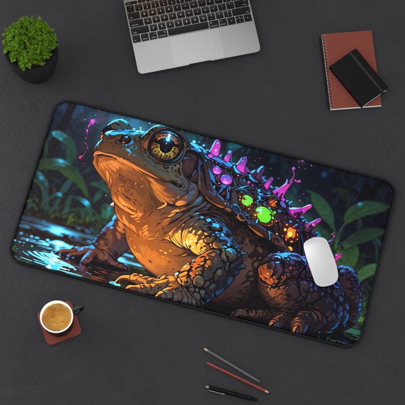Urocza Mata na Biurko z Żabą N – Desk Setup Workspace recenzja i cena