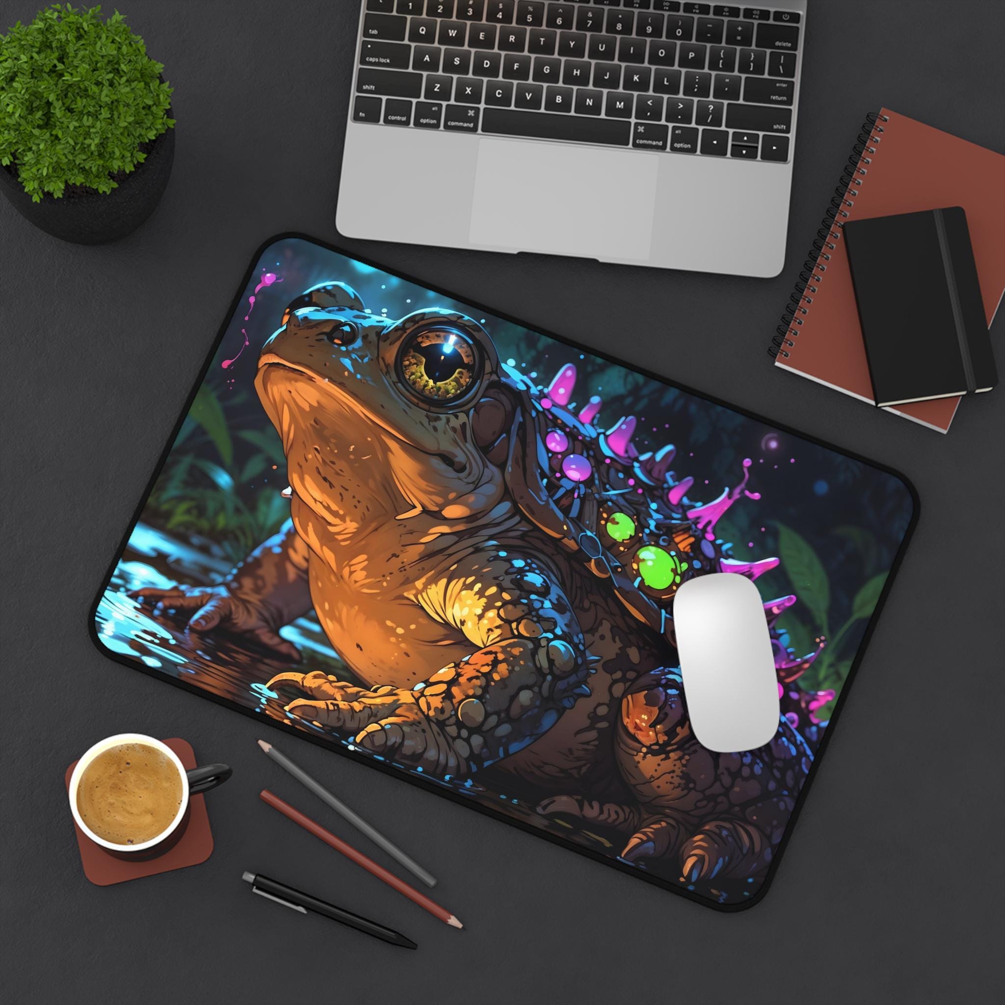 Urocza Mata na Biurko z Żabą N – Desk Setup Workspace recenzja i cena