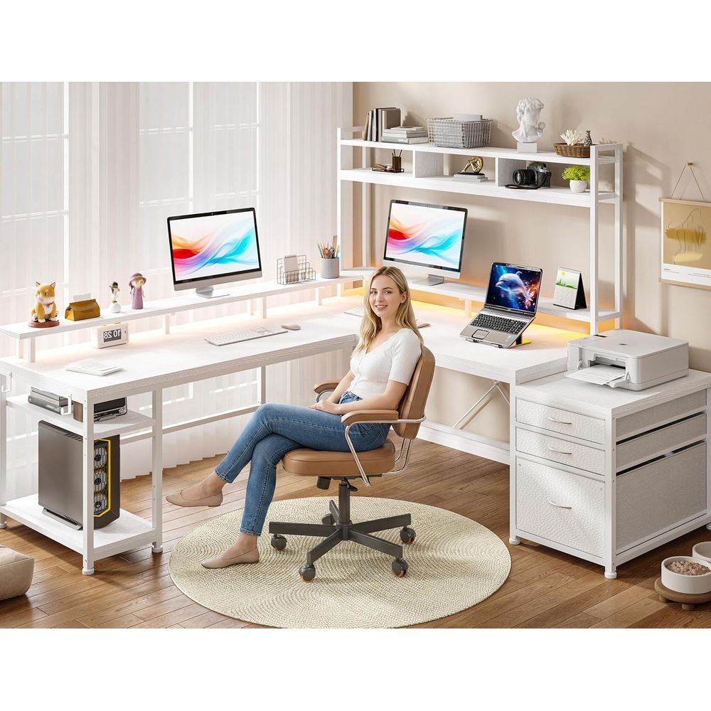 Biurko w kształcie litery L o  – Desk Setup L Shaped recenzja i cena