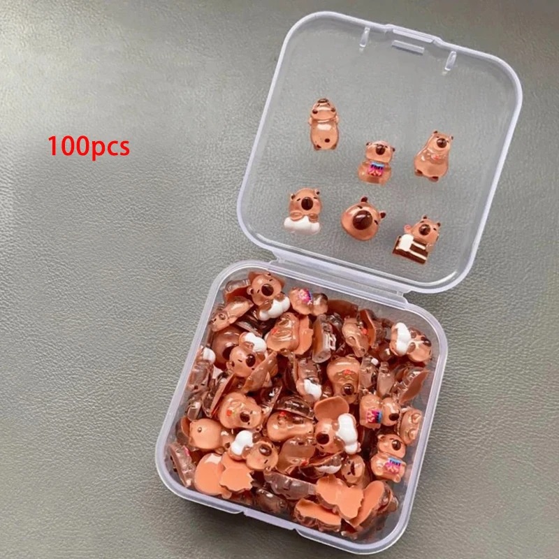 100 szt. Mini Figurki Kapibar, – Desk Setup Nature recenzja i cena