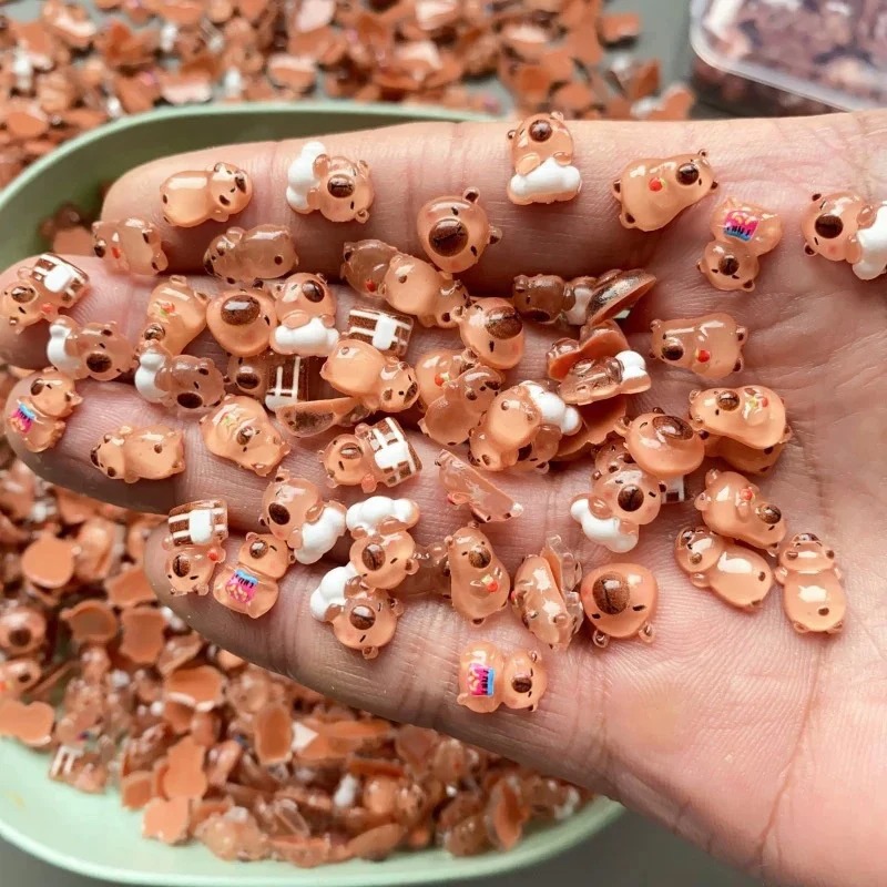100 szt. Mini Figurki Kapibar, – Desk Setup Nature recenzja i cena