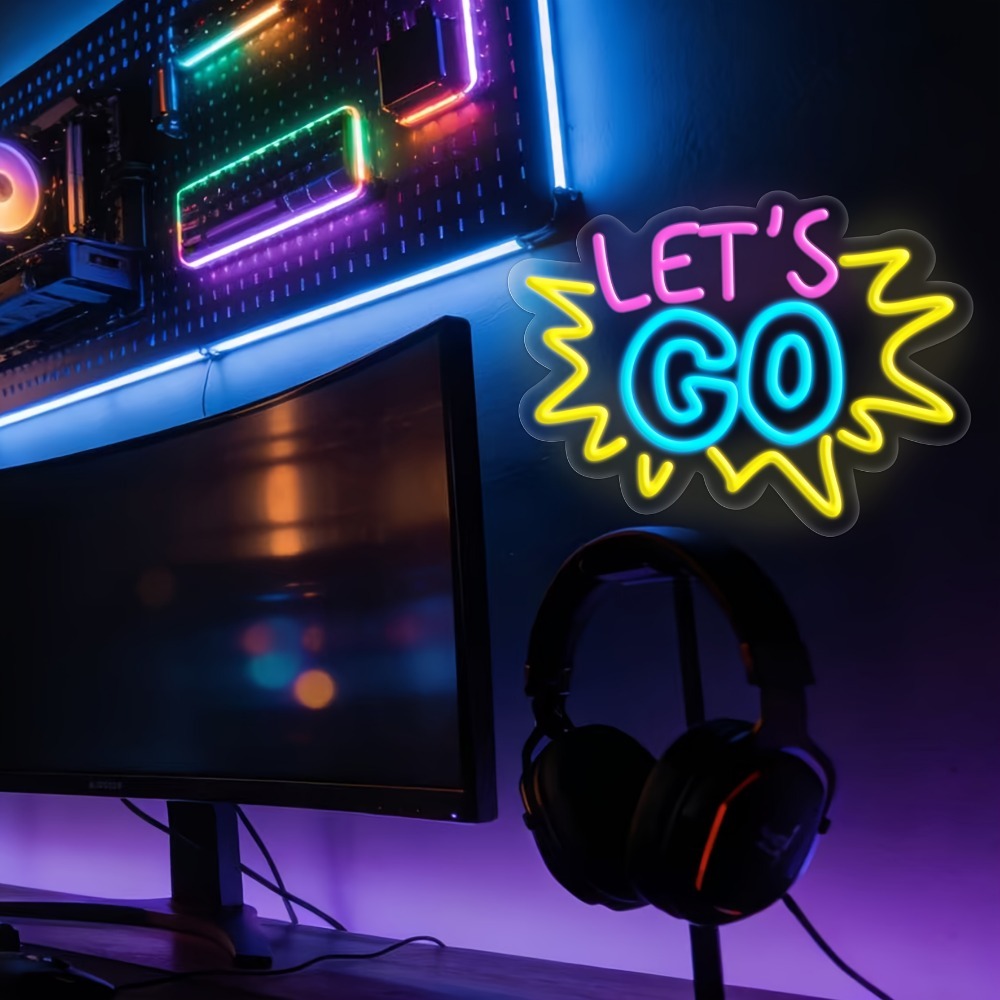 LET'S GO Wielokolorowy Neonowy – Desk Setup Inspiration recenzja i cena