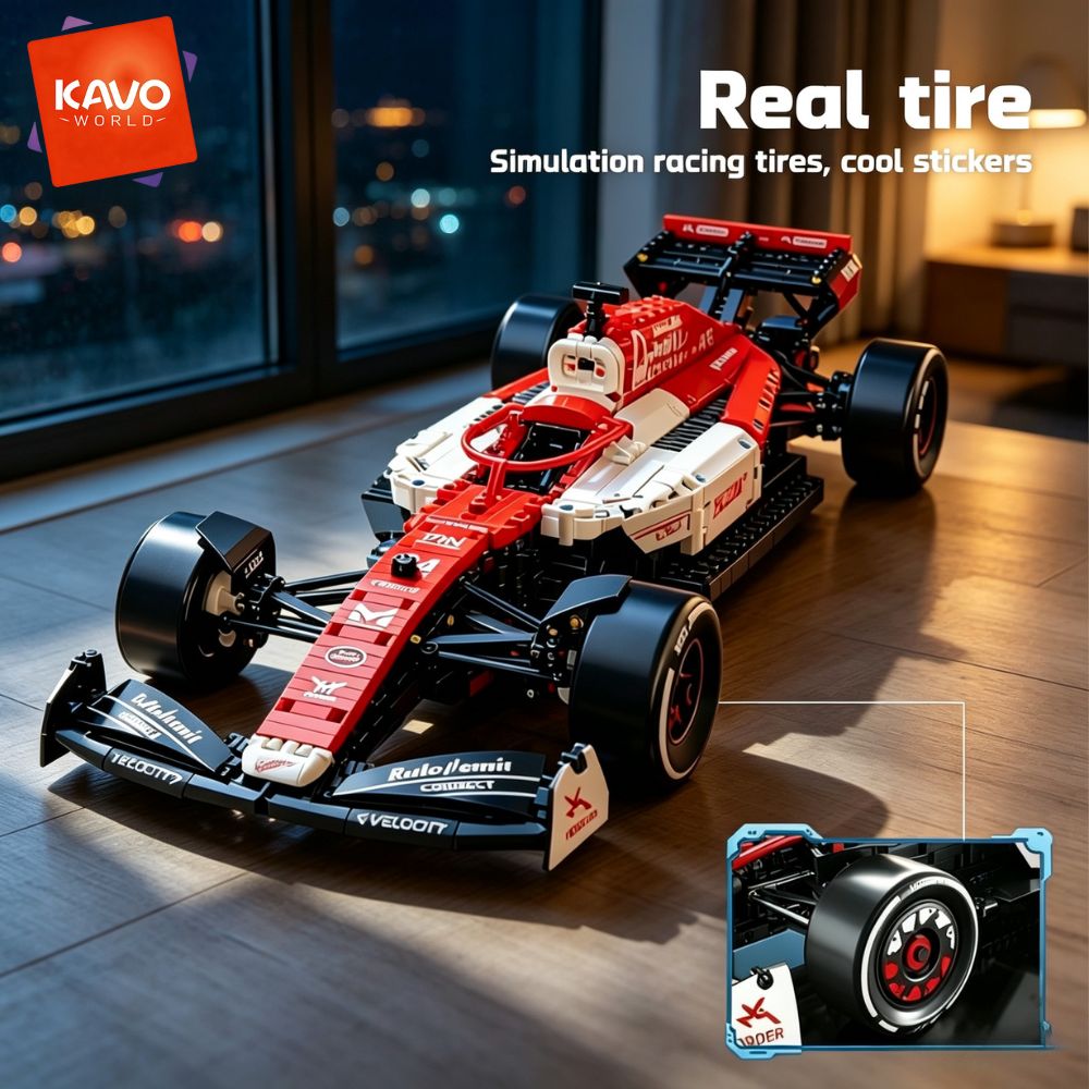 KAVOWORLD Formuła Czerwono-Bia – Desk Setup Red recenzja i cena