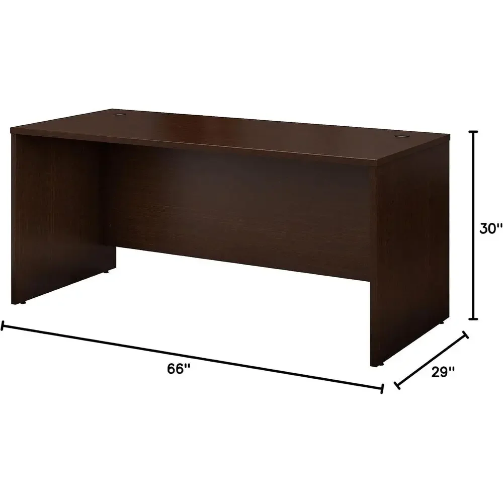 Biurko biurowe 66W Mocha Cherr – Desk Setup Workspace recenzja i cena