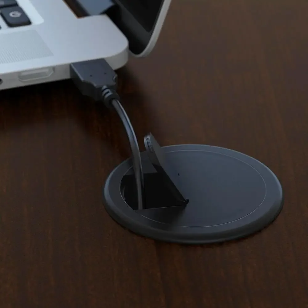 Biurko biurowe 66W Mocha Cherr – Desk Setup Workspace recenzja i cena
