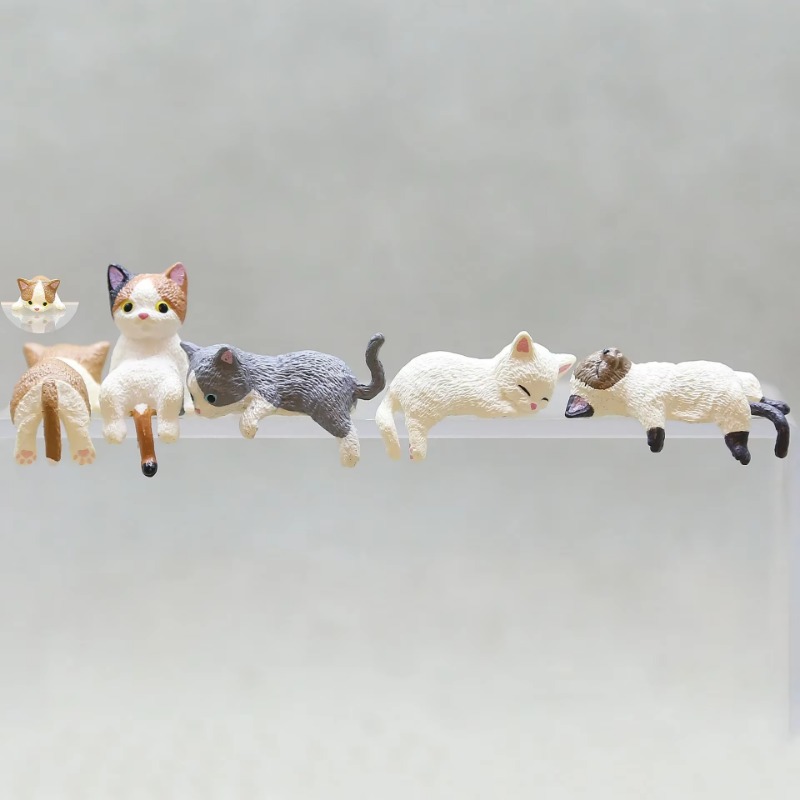 1Pc Cute Cartoon Cat PVC Home  – Desk Setup Nature recenzja i cena