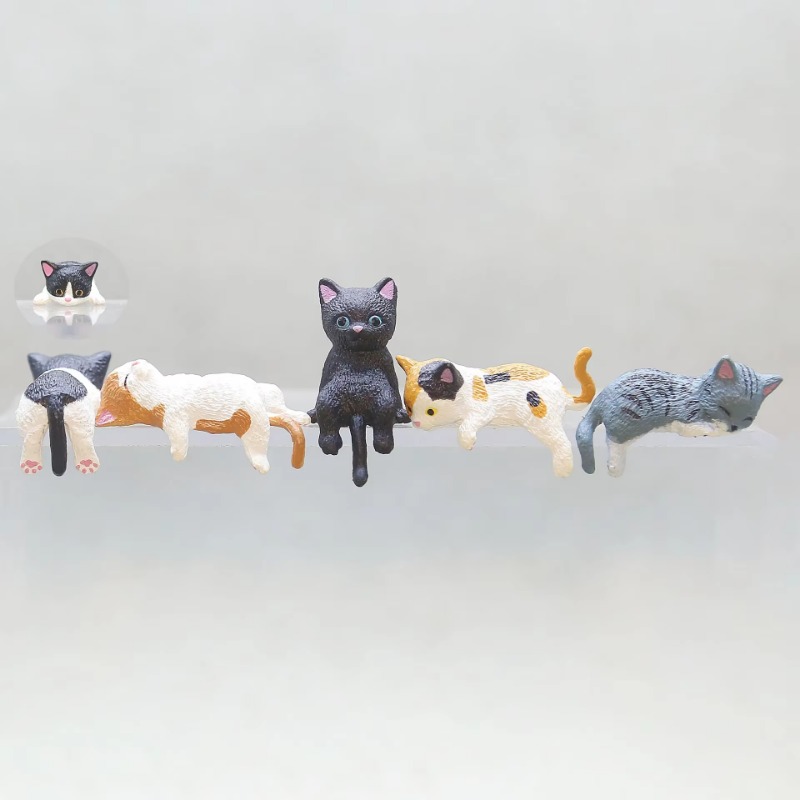 1Pc Cute Cartoon Cat PVC Home  – Desk Setup Nature recenzja i cena