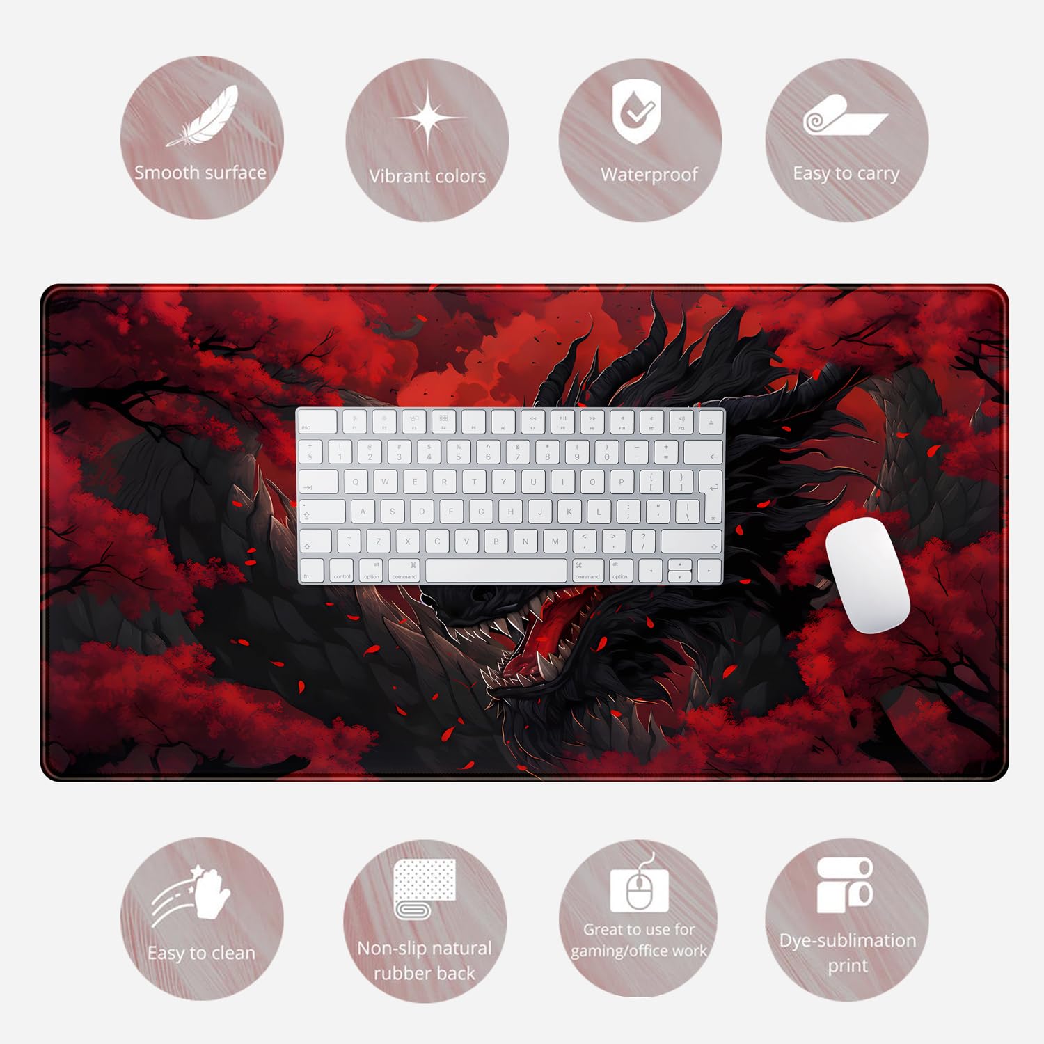 Ogromna podkładka pod mysz z m – Desk Setup Red recenzja i cena