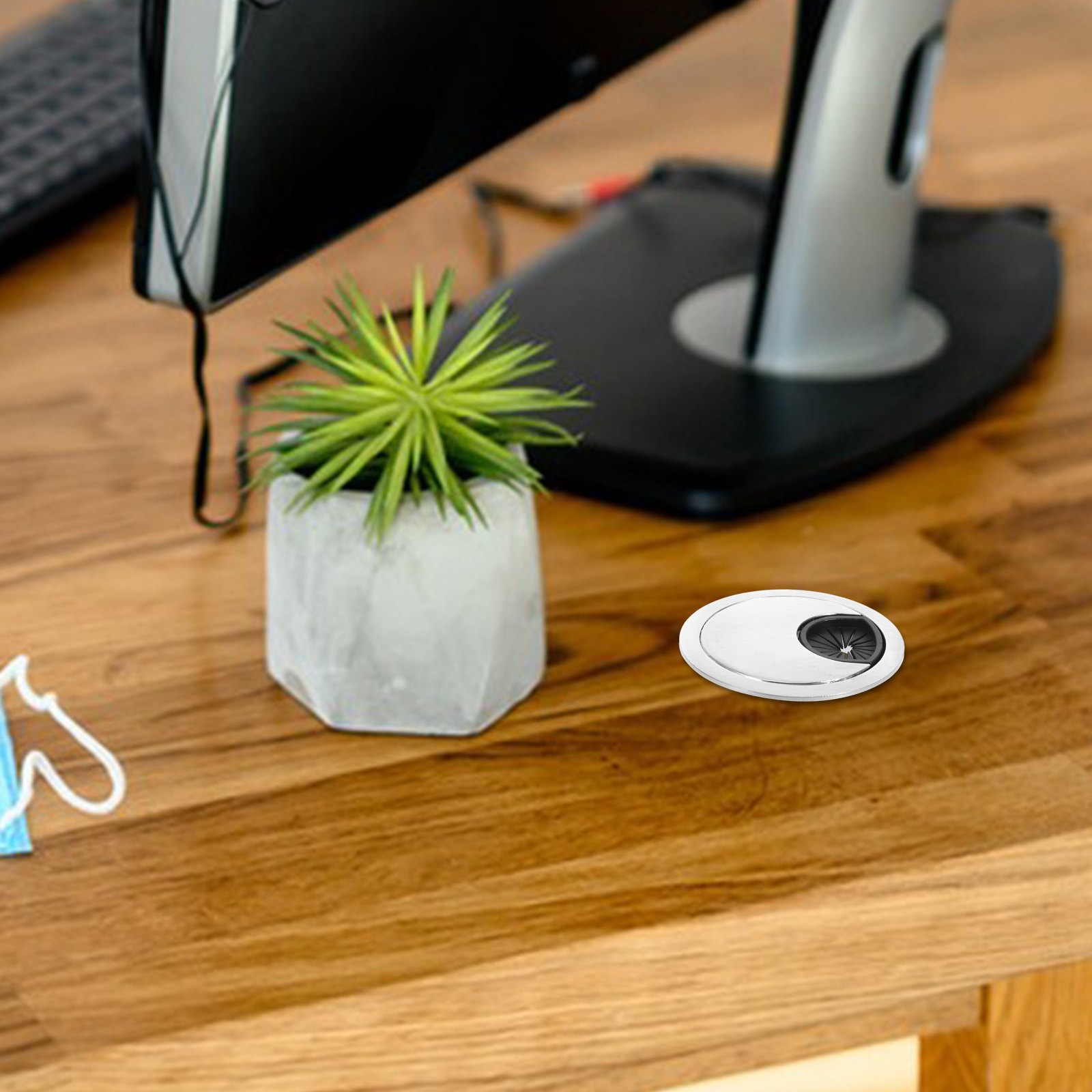 Okrągła osłona otworu na kable – Desk Setup Workspace recenzja i cena