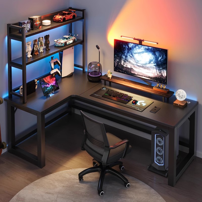 Biurko komputerowe Stół narożn – L Shaped Desk Setup recenzja i cena