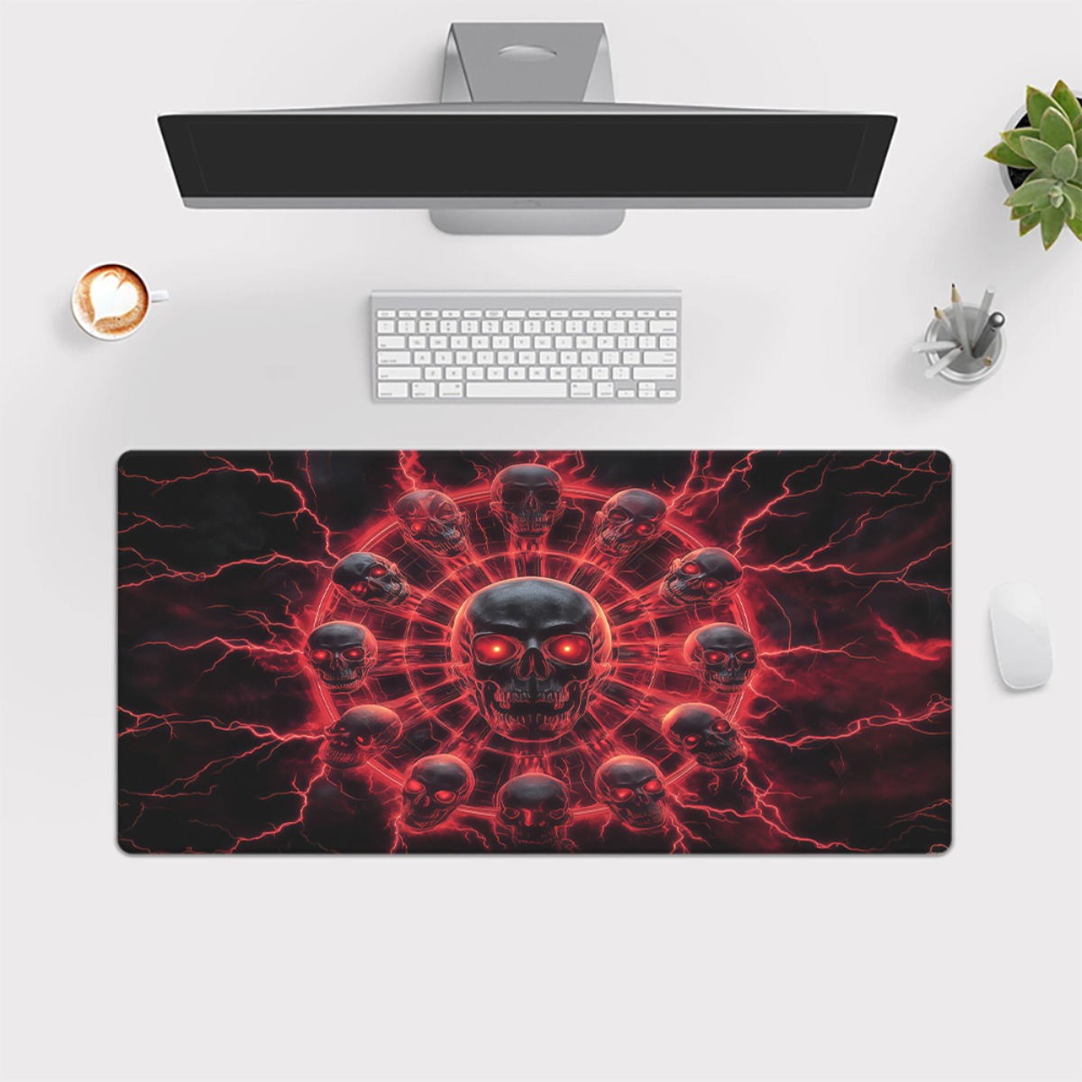 Podkładka na biurko do gier z  – Desk Setup Red recenzja i cena