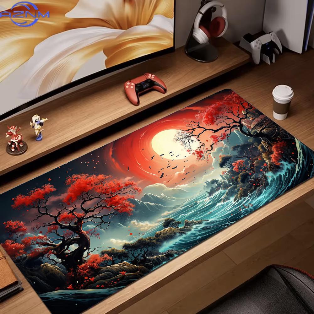 Czerwono-czarne artystyczne kr – Desk Setup Red recenzja i cena