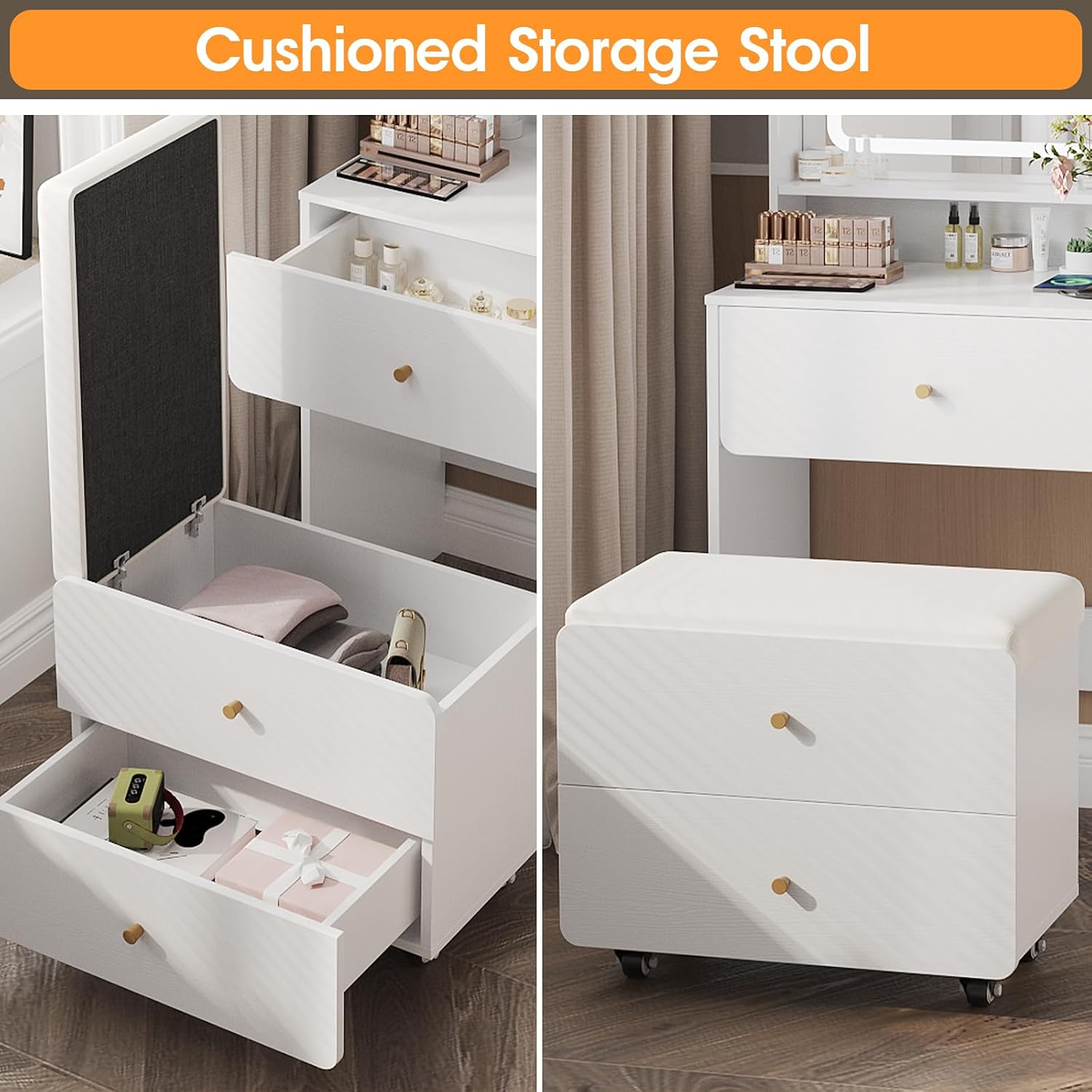 Toaletka z lustrem i oświetlen – Desk Setup In Small Bedroom recenzja i cena