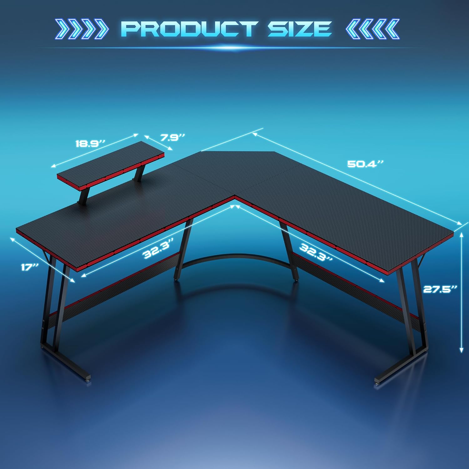 Regulowane biurko gamingowe w  – Desk Setup L Shaped recenzja i cena