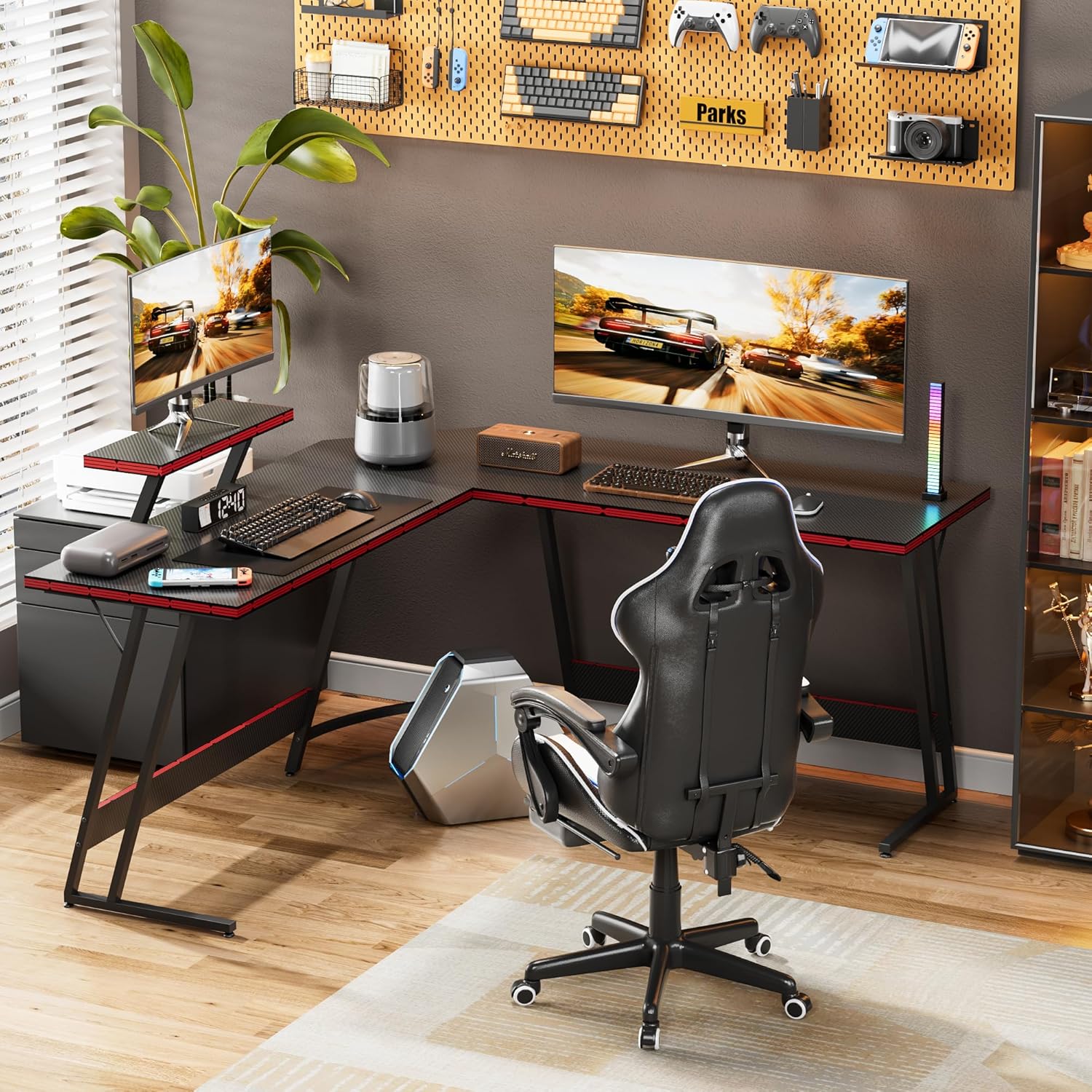 Regulowane biurko gamingowe w  – Desk Setup L Shaped recenzja i cena