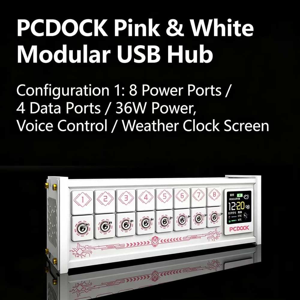 PCDOCK Blok USB z przełączniki – Desk Setup Designer recenzja i cena