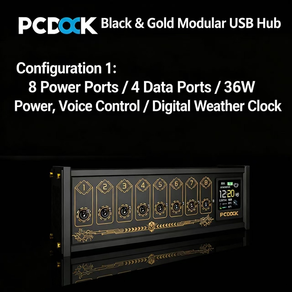 PCDOCK Blok USB z przełączniki – Desk Setup Designer recenzja i cena