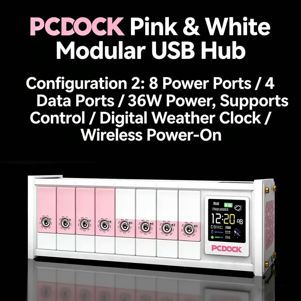 PCDOCK Blok USB z przełączniki – Desk Setup Designer recenzja i cena