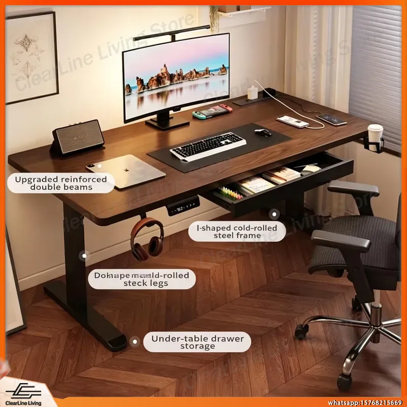 Elektryczne biurko gamingowe z – Desk Setup Ergonomics recenzja i cena