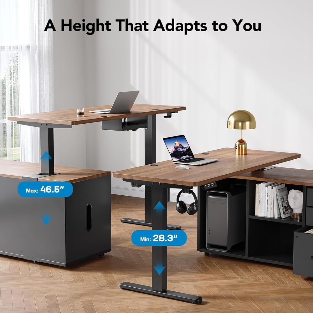 Biurko narożne w kształcie lit – Desk Setup L Shaped recenzja i cena