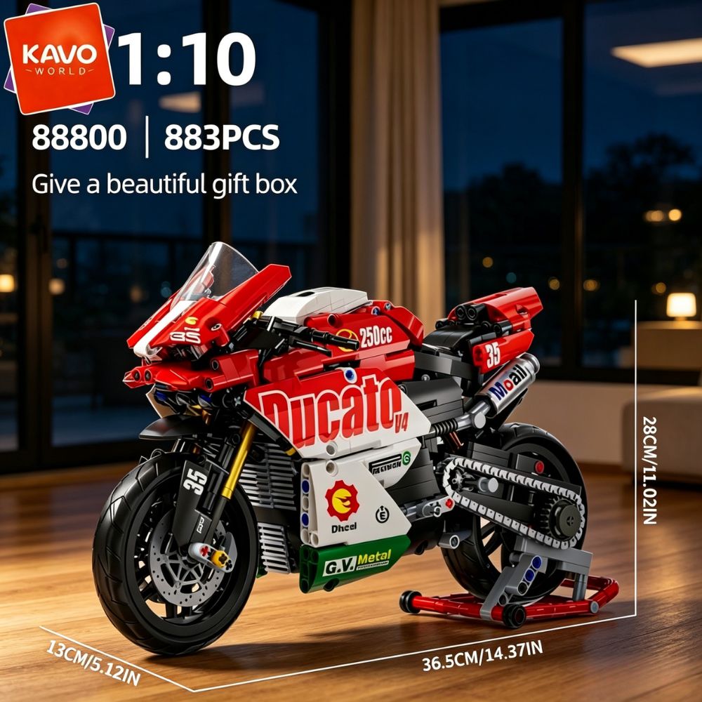 KAVOWORLD 883 Elementy 1:10 Ze – Desk Setup Red recenzja i cena
